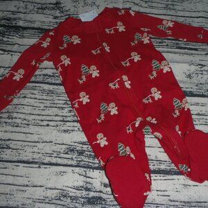 Gymboree Gingerbread Boy 5-9 lbs. Preemie Sleeper Footed Pajama Sleepwear NWT